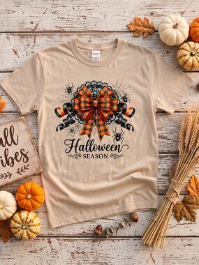 Gildan SoftStyle Halloween Graphic Tee Sand